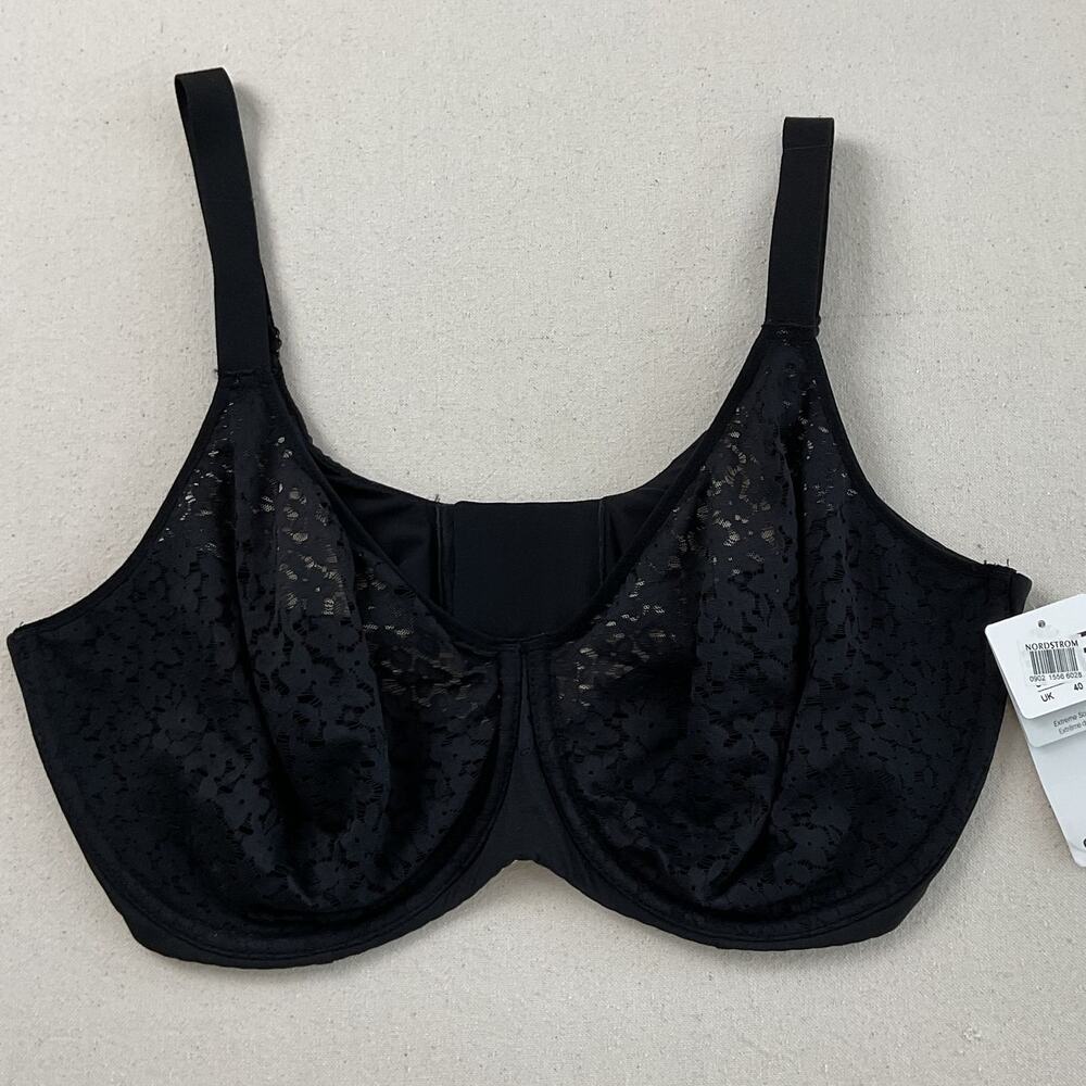 Chantelle Norah Comfort Underwire Bra Black Lace Womens 40DDD NWT
